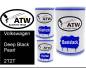 Preview: Volkswagen, Deep Black Pearl, 2T2T: 500ml Lackdose + 500ml Klarlack + 250ml Härter - Set, von ATW Autoteile West.